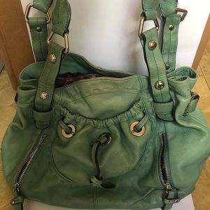 B Makowsky Teal Purse